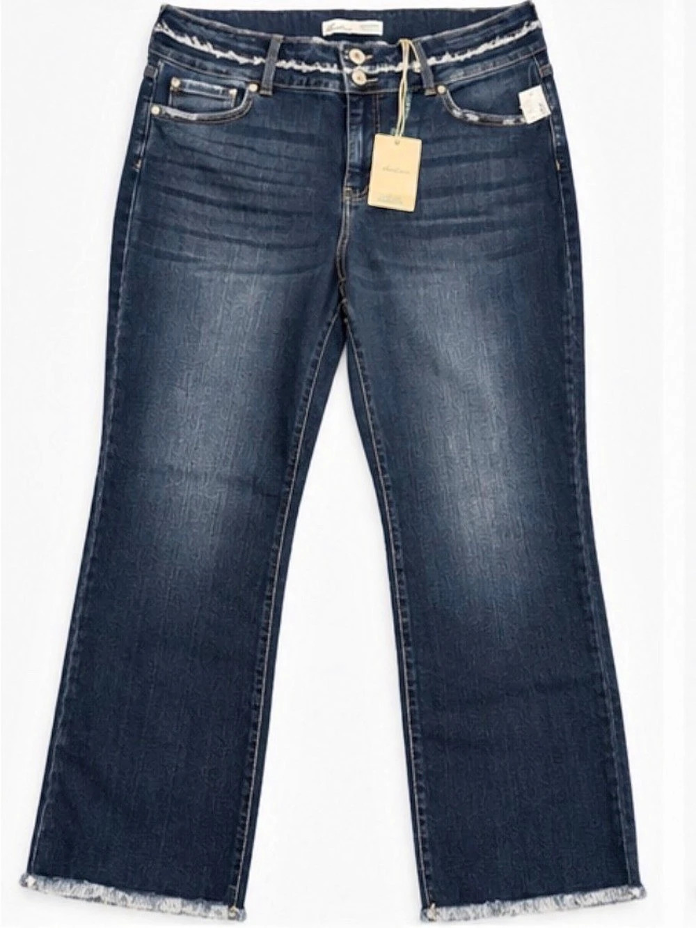 KanCan for Maurices Curvy High Rise Bootcut Jeans Size 18x32 NWT Dark Wash